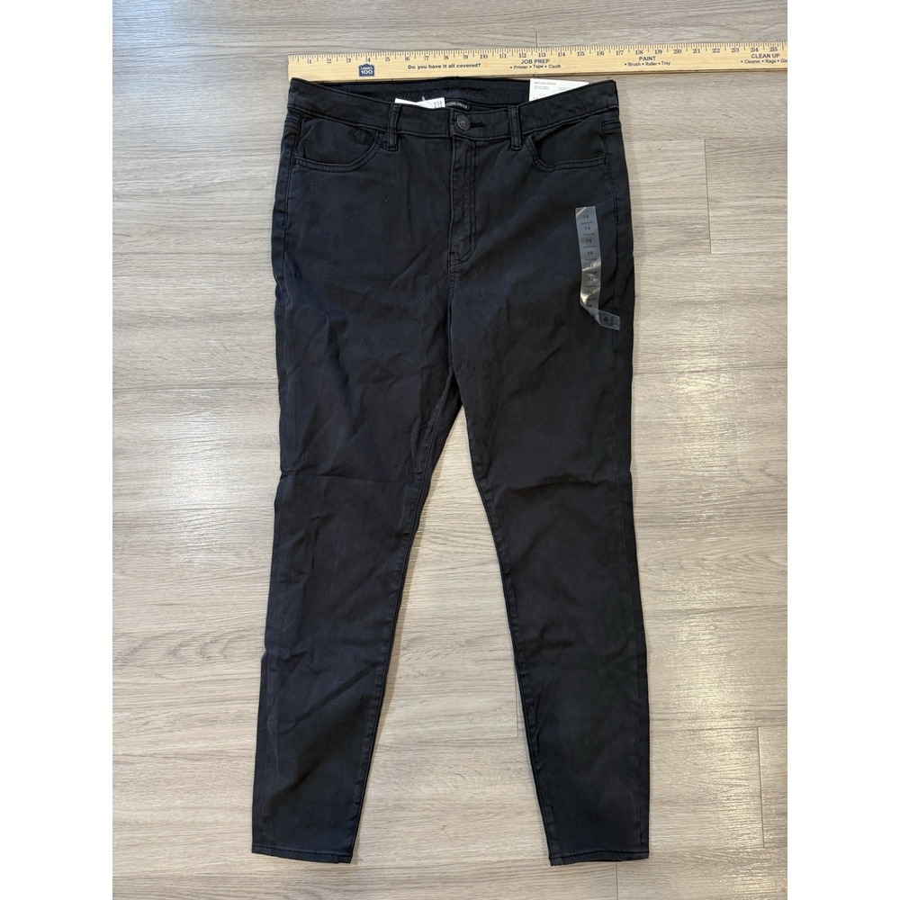 American Eagle Next Level Stretch High Rise Jegging Womens Size 14 Black